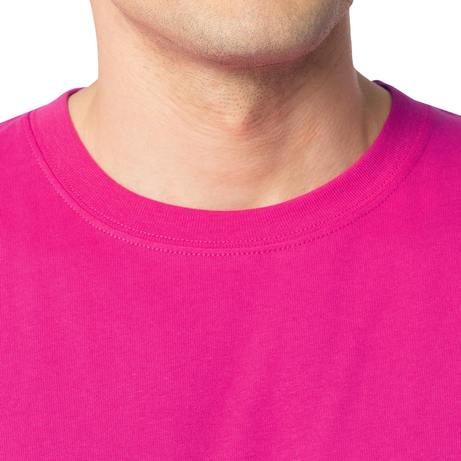 imageFruit of The Loom Mens Eversoft Cotton T Shirts Breathable amp Moisture Wicking with Odor Control Sizes S4x2 Pack Cyber Pink