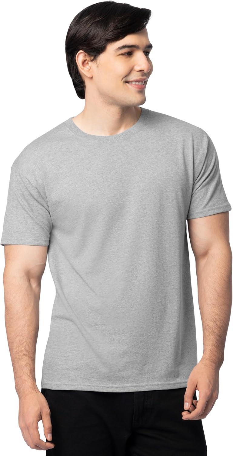 imageFruit of The Loom Mens Eversoft Cotton T Shirts Breathable amp Moisture Wicking with Odor Control Sizes S4x2 Pack Grey Heather
