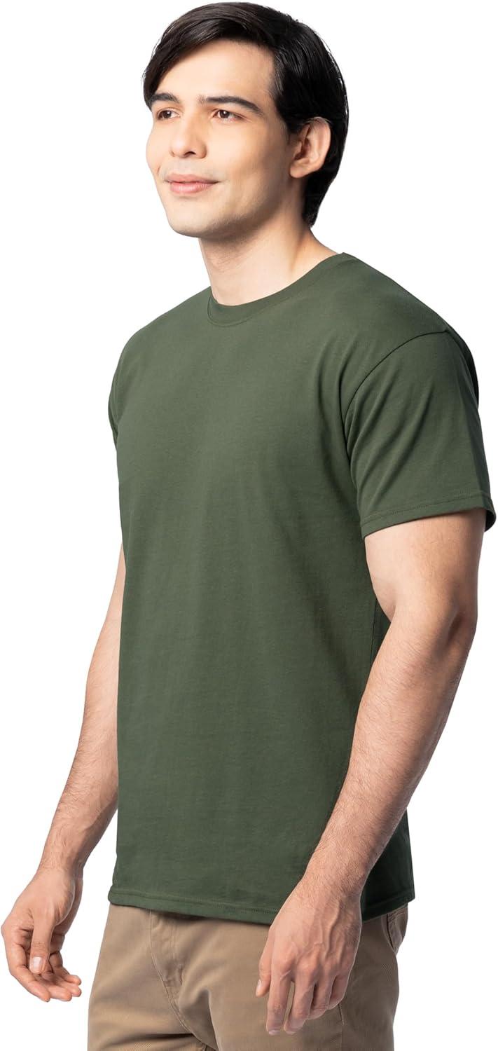 imageFruit of The Loom Mens Eversoft Cotton T Shirts Breathable amp Moisture Wicking with Odor Control Sizes S4x2 Pack Military Green