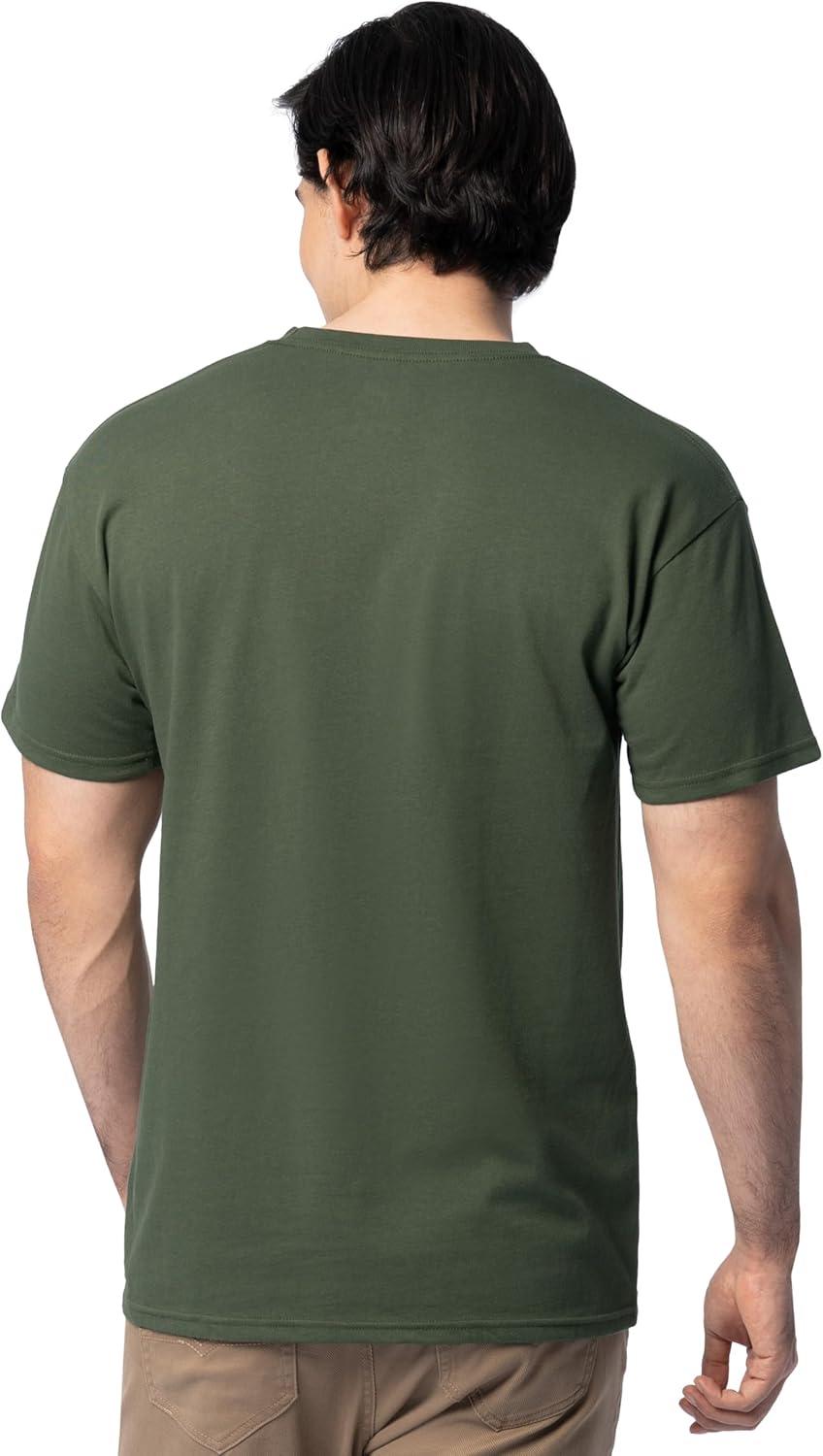 imageFruit of The Loom Mens Eversoft Cotton T Shirts Breathable amp Moisture Wicking with Odor Control Sizes S4x2 Pack Military Green