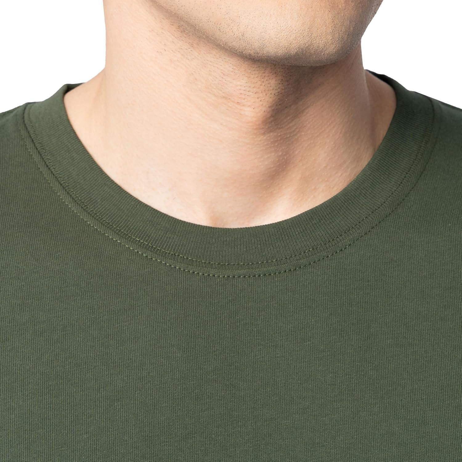 imageFruit of The Loom Mens Eversoft Cotton T Shirts Breathable amp Moisture Wicking with Odor Control Sizes S4x2 Pack Military Green