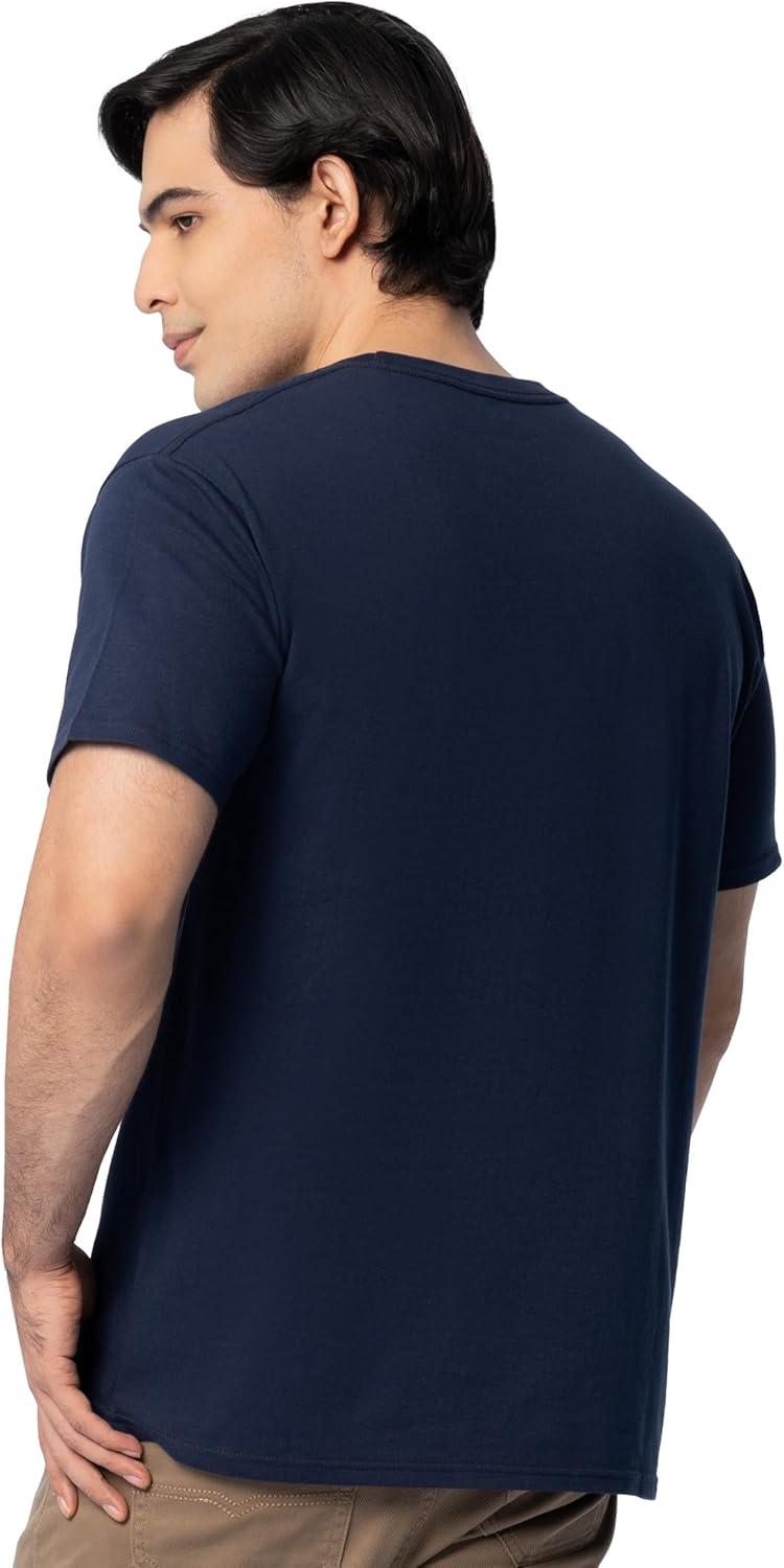 imageFruit of The Loom Mens Eversoft Cotton T Shirts Breathable amp Moisture Wicking with Odor Control Sizes S4x2 Pack Navy