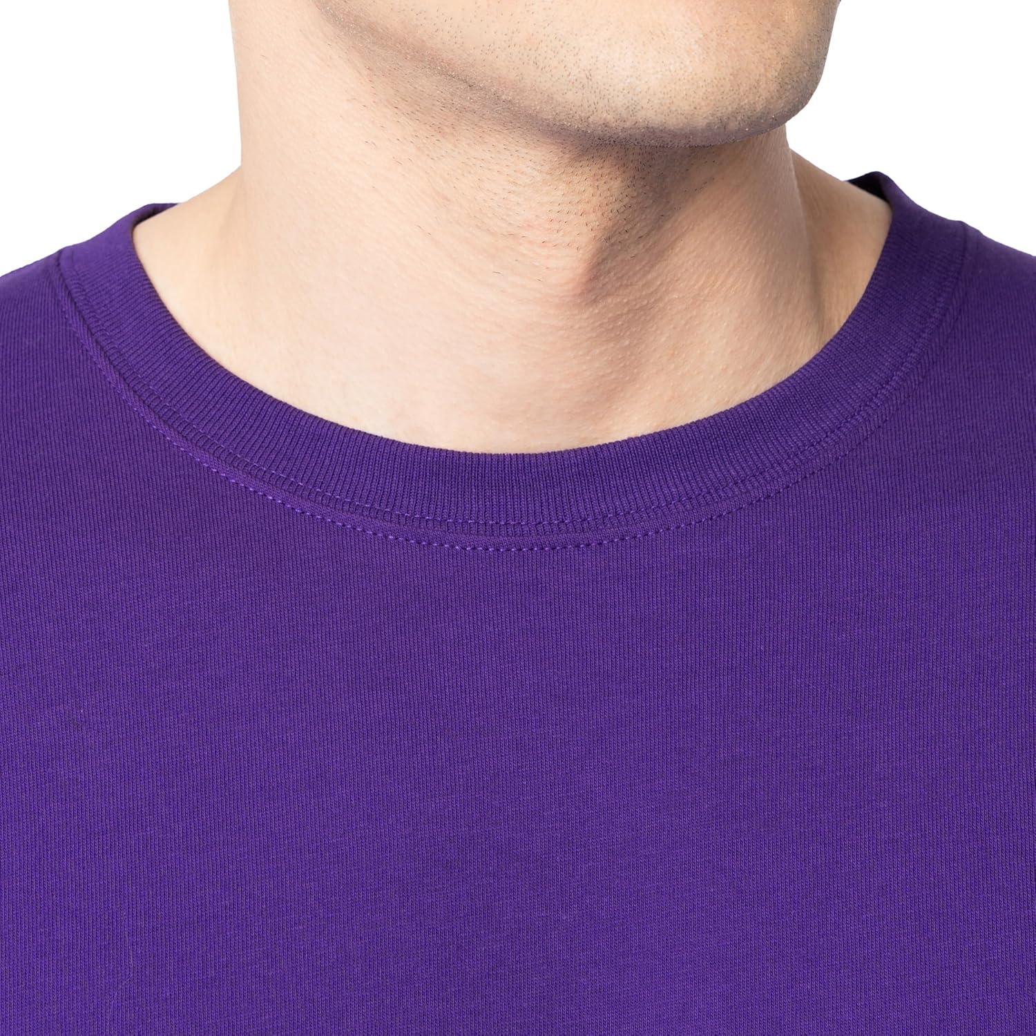 imageFruit of The Loom Mens Eversoft Cotton T Shirts Breathable amp Moisture Wicking with Odor Control Sizes S4x2 Pack Purple