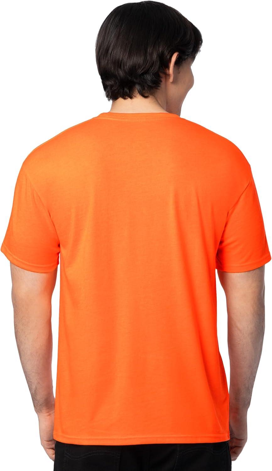 imageFruit of The Loom Mens Eversoft Cotton T Shirts Breathable amp Moisture Wicking with Odor Control Sizes S4x2 Pack Safety Orange
