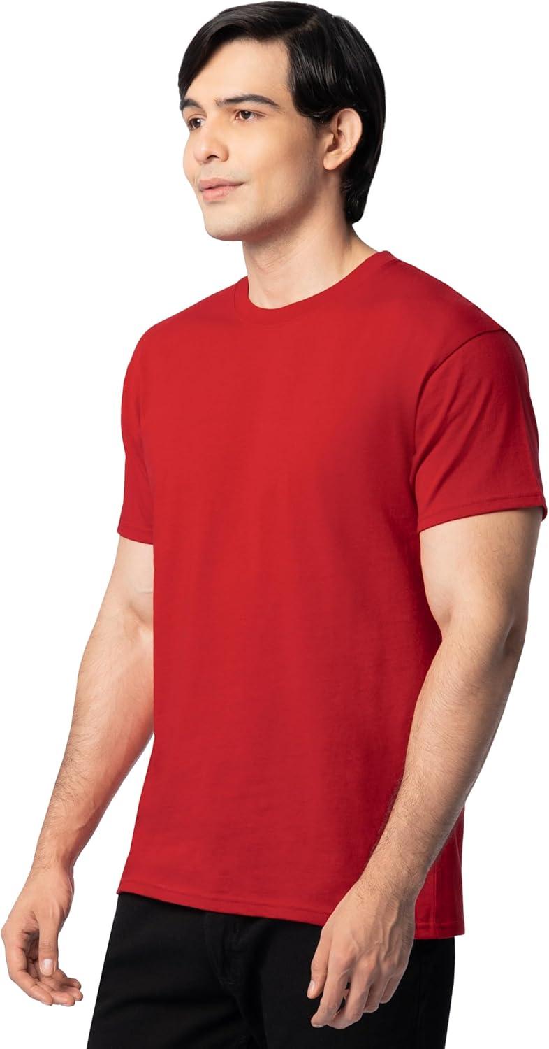 imageFruit of The Loom Mens Eversoft Cotton T Shirts Breathable amp Moisture Wicking with Odor Control Sizes S4x2 Pack True Red