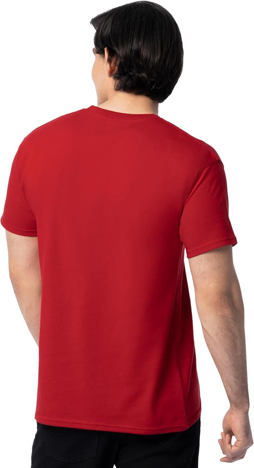imageFruit of The Loom Mens Eversoft Cotton T Shirts Breathable amp Moisture Wicking with Odor Control Sizes S4x2 Pack True Red
