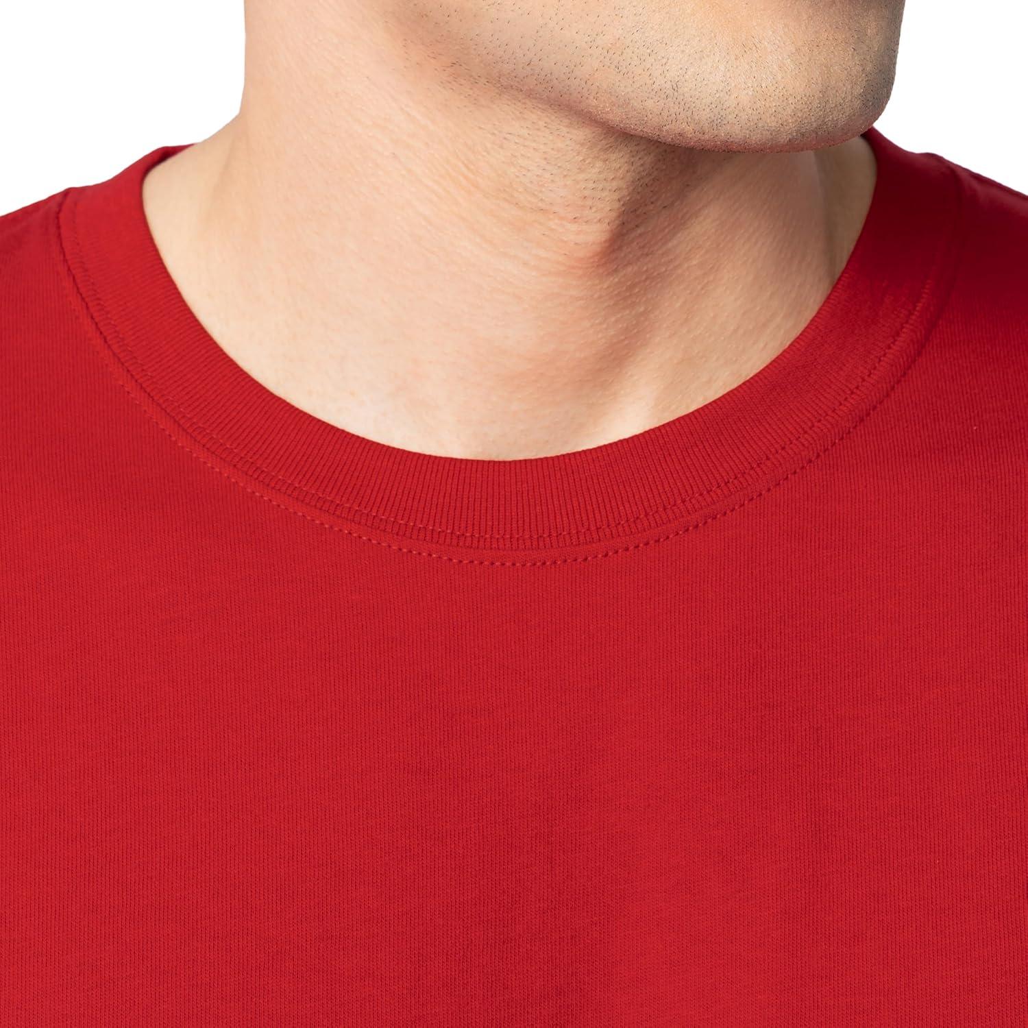 imageFruit of The Loom Mens Eversoft Cotton T Shirts Breathable amp Moisture Wicking with Odor Control Sizes S4x2 Pack True Red