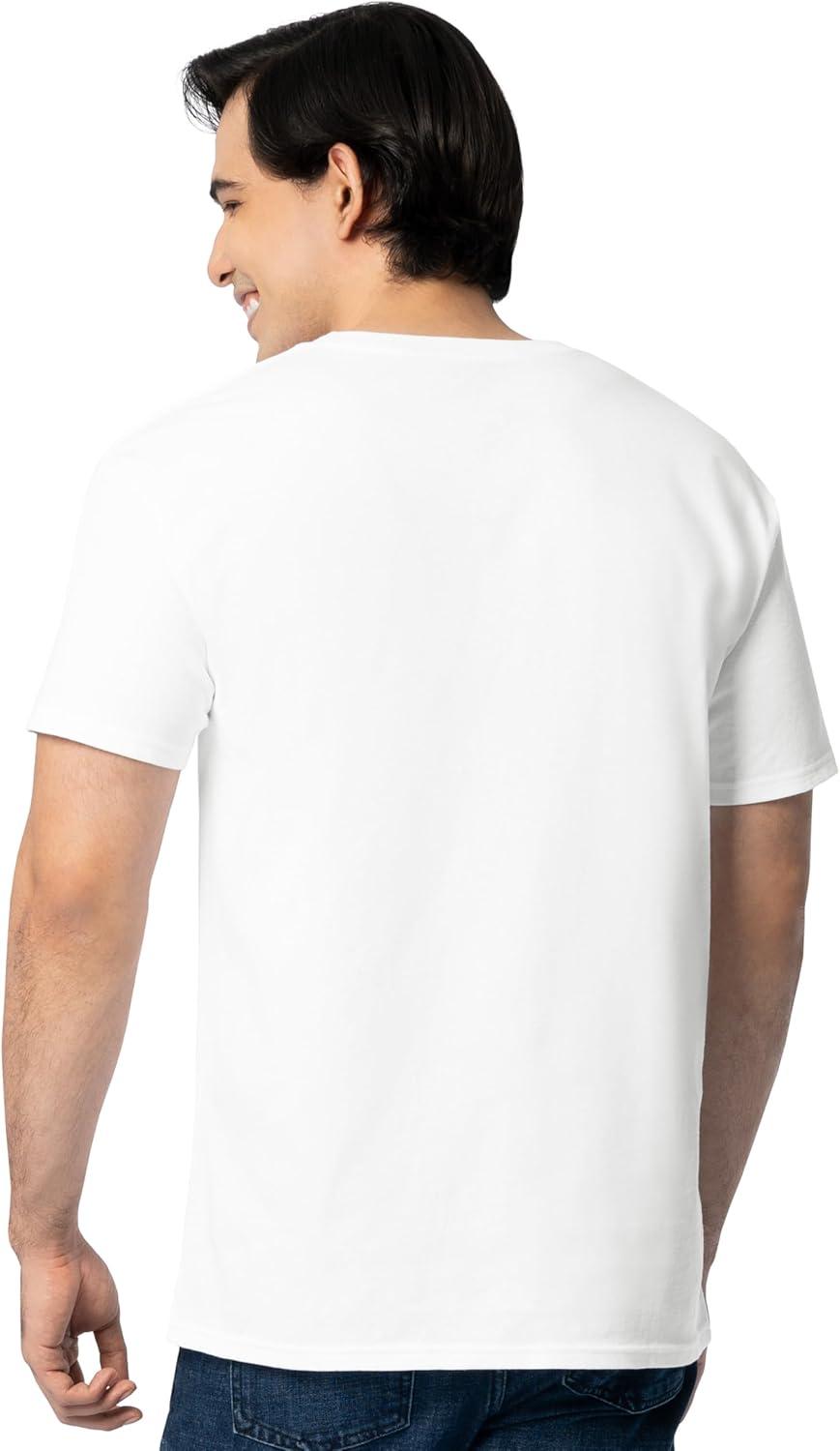 imageFruit of The Loom Mens Eversoft Cotton T Shirts Breathable amp Moisture Wicking with Odor Control Sizes S4x2 Pack White