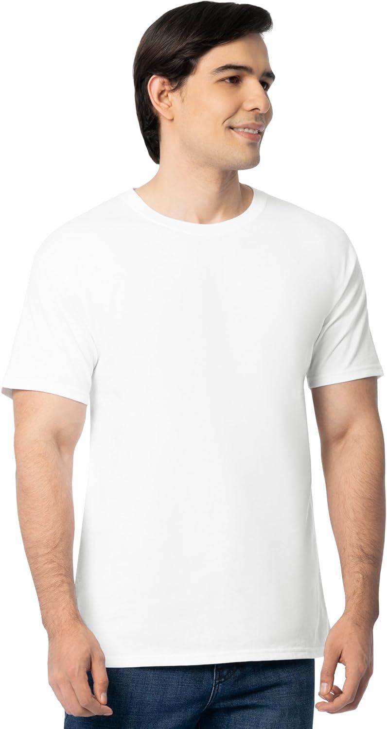 imageFruit of The Loom Mens Eversoft Cotton T Shirts Breathable amp Moisture Wicking with Odor Control Sizes S4x2 Pack White