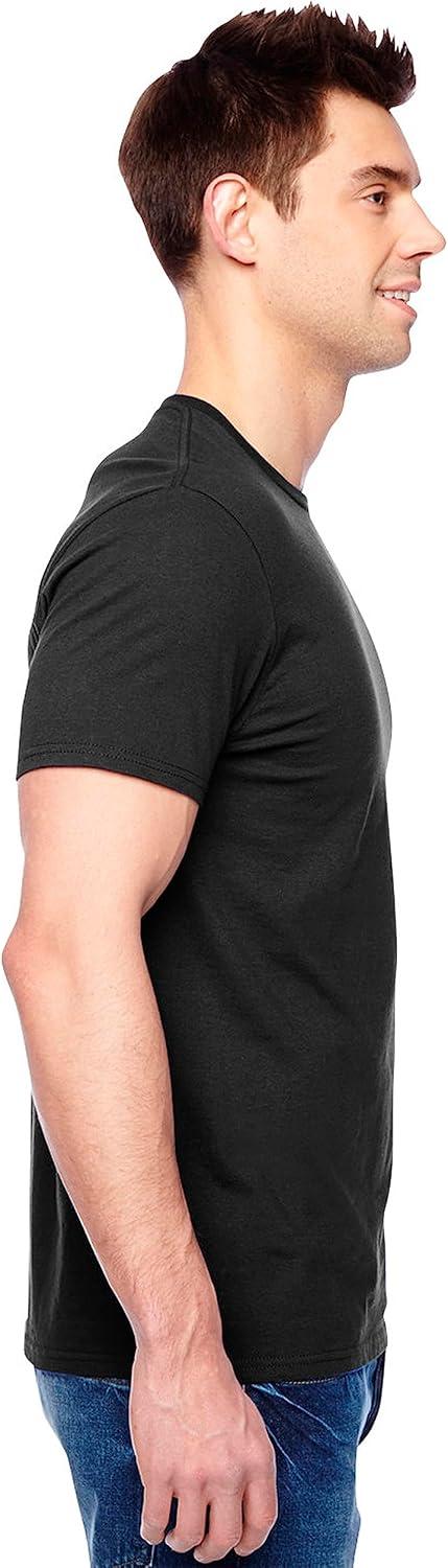 imageFruit of The Loom Mens Eversoft Cotton T Shirts Breathable amp Moisture Wicking with Odor Control Sizes S4xCrew 12 Pack Black