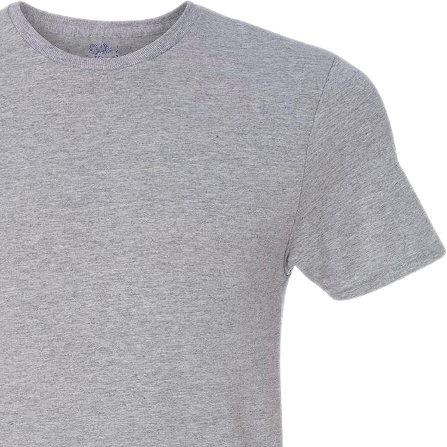 imageFruit of The Loom Mens Eversoft Cotton T Shirts Breathable amp Moisture Wicking with Odor Control Sizes S4xCrew 12 Pack Grey Heather