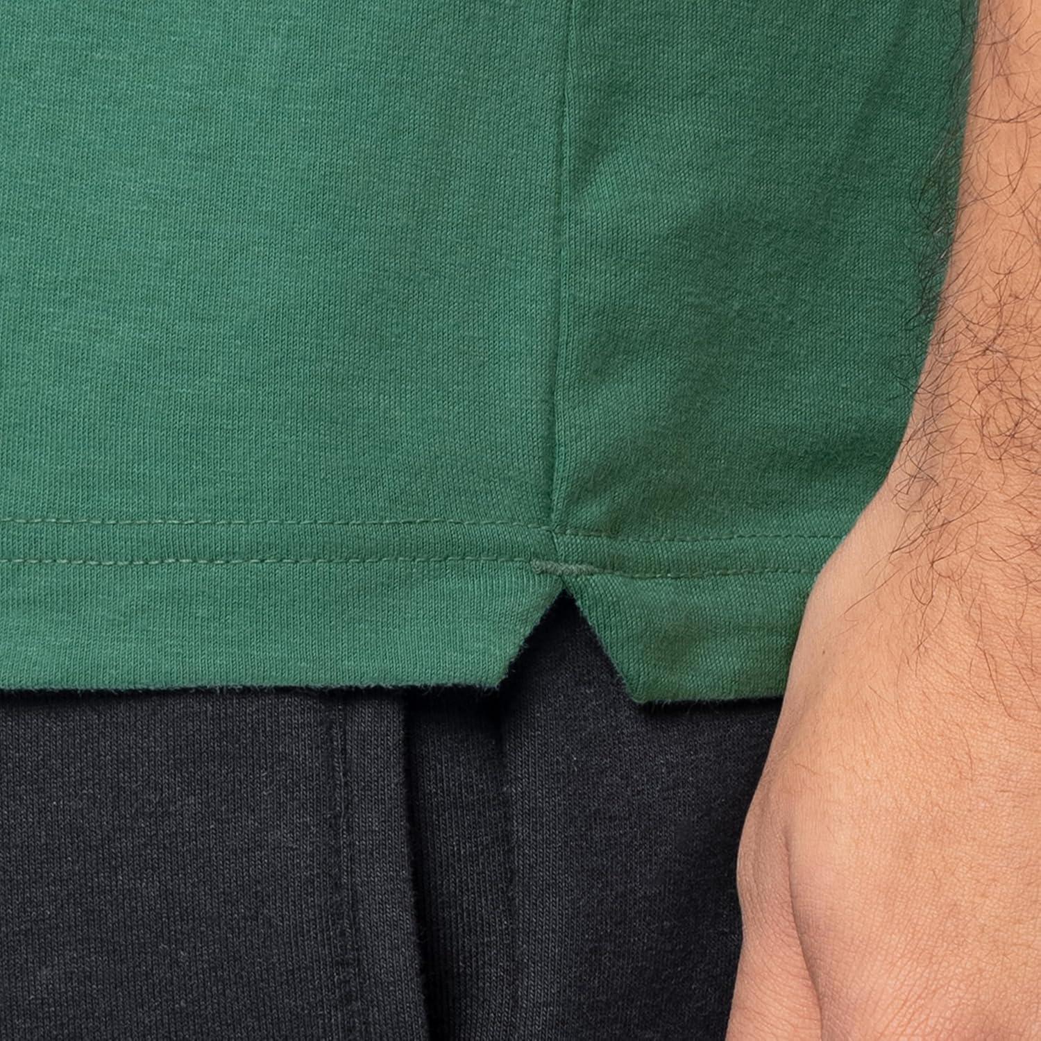 imageFruit of The Loom Mens Short Sleeve Henley TShirtAntique Green
