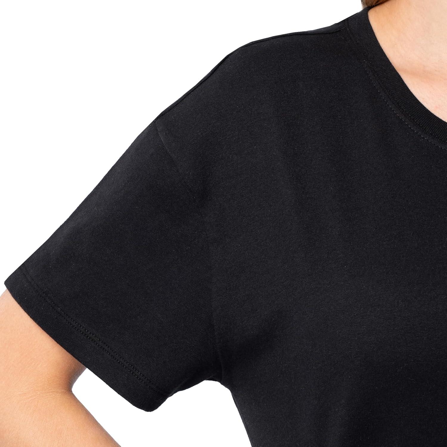 imageFruit of The Loom Womens Short Sleeve Boyfriend TShirt 2 PackBlackStucco
