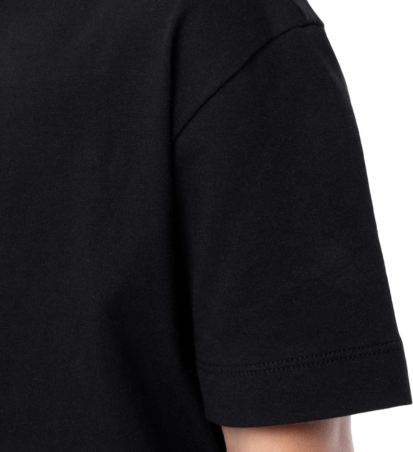 imageFruit of the Loom Boys Short Sleeve Cotton Crewneck TShirts 3 PackBlackBlackBlack