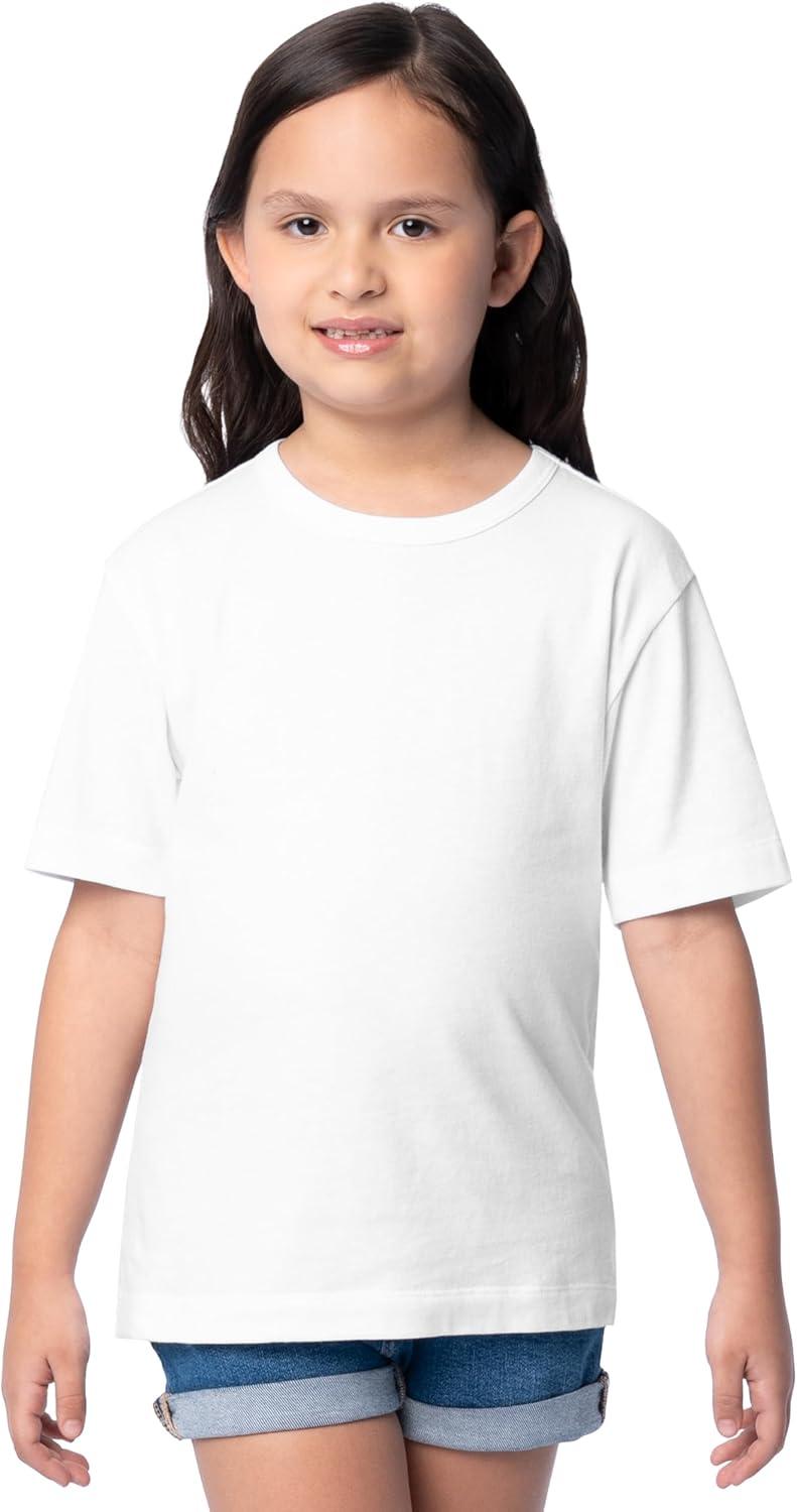 imageFruit of the Loom Boys Short Sleeve Cotton Crewneck TShirts 3 PackBlackHeather GreyWhite