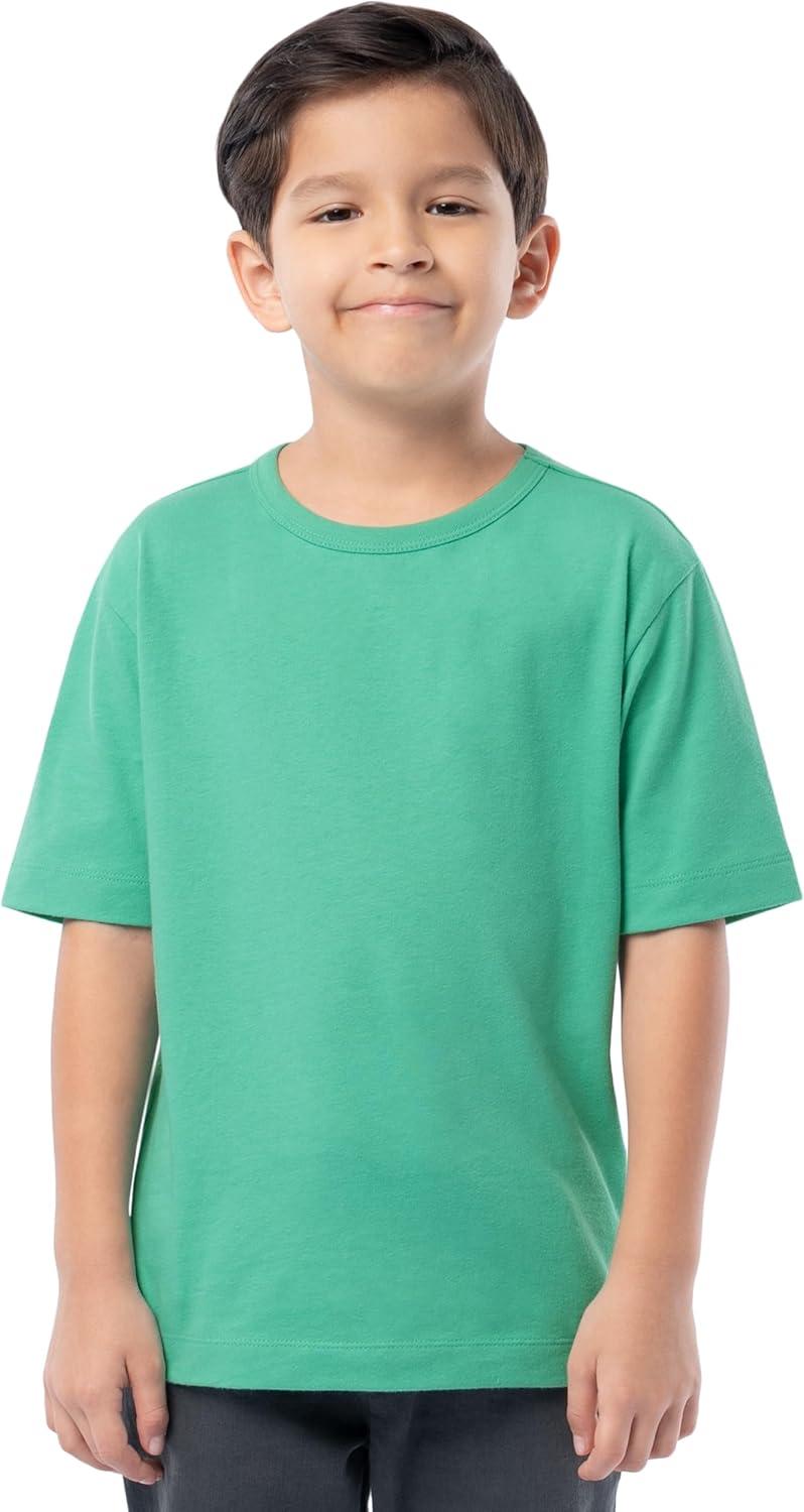 imageFruit of the Loom Boys Short Sleeve Cotton Crewneck TShirts 3 PackWhiteRedGreen