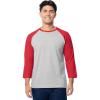 Light Grey Heather/Red