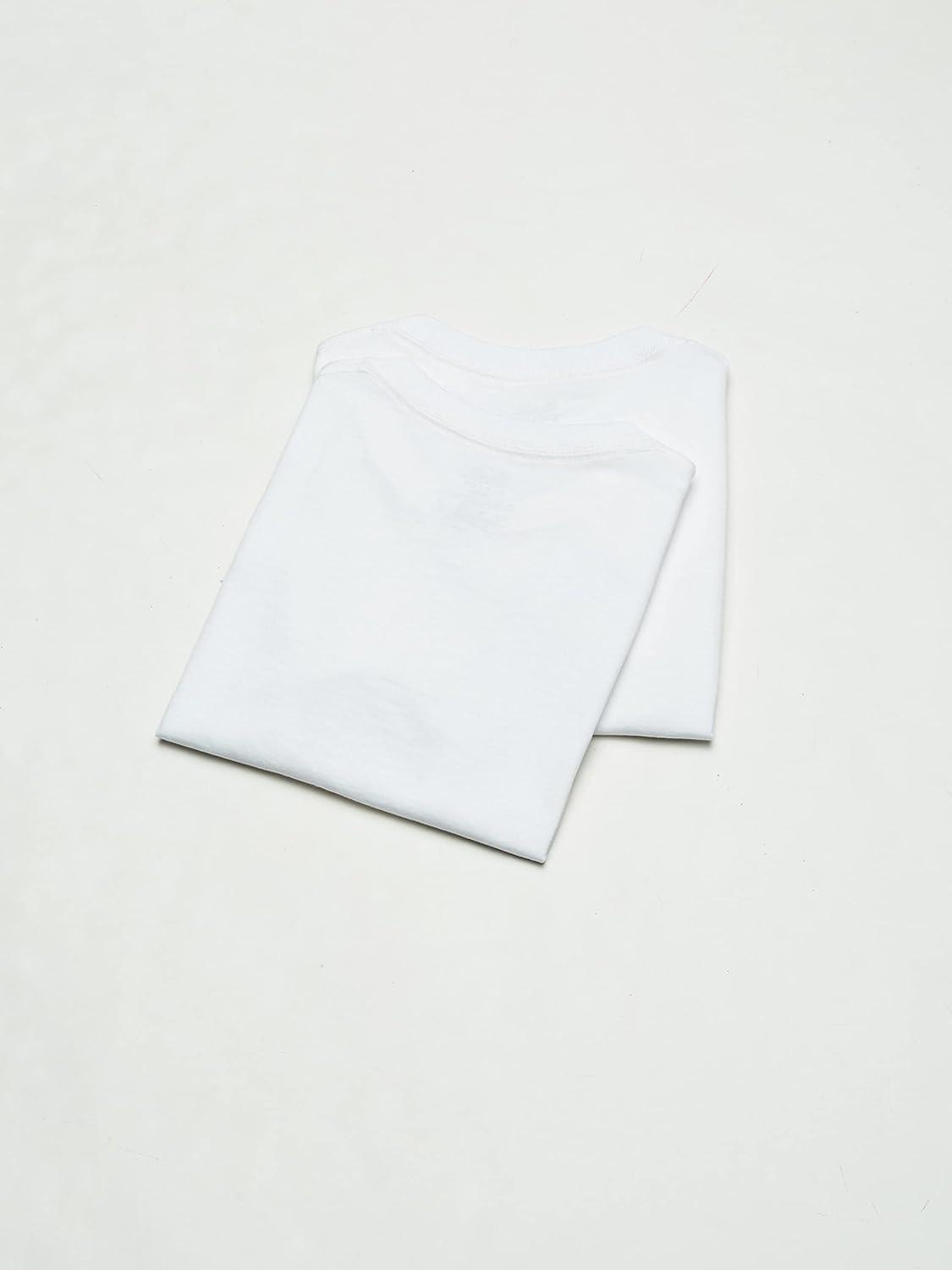 imageFruit of The Loom Boys Eversoft Cotton Undershirts T Shirts amp Tank TopsT Shirt Boys 10 Pack White