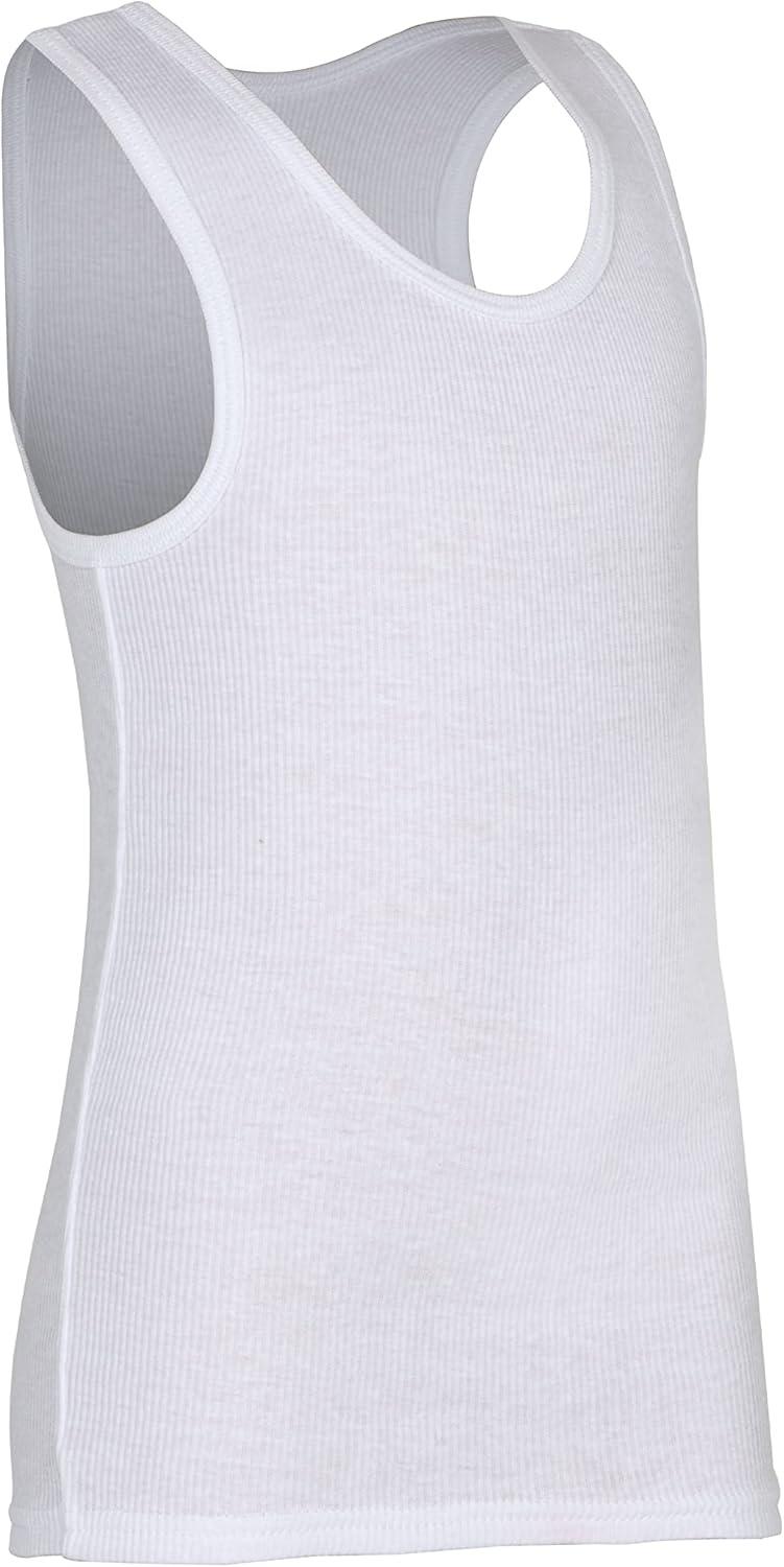 imageFruit of The Loom Boys Eversoft Cotton Undershirts T Shirts amp Tank TopsTank Toddler 6 Pack White