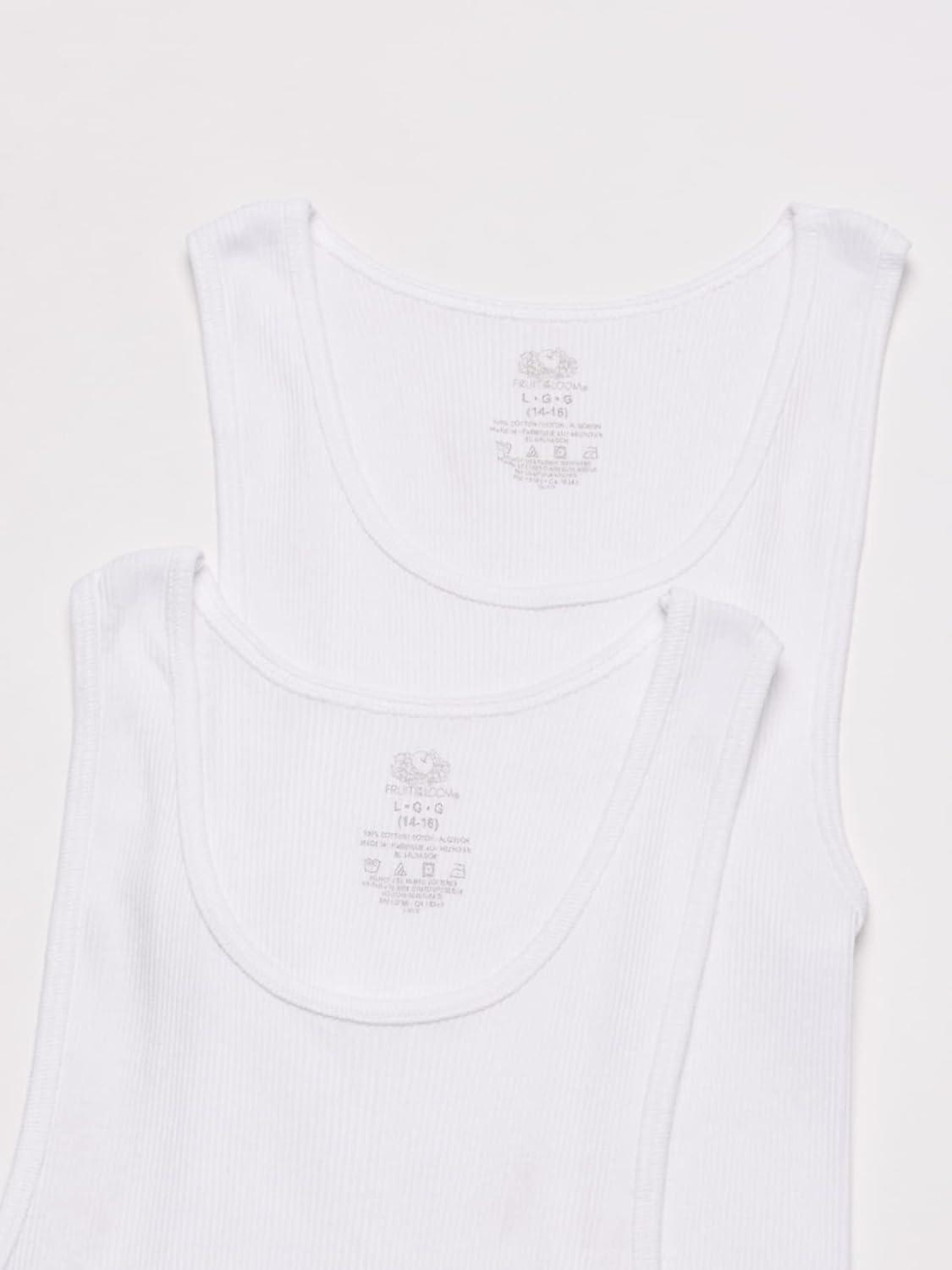 imageFruit of The Loom Boys Eversoft Cotton Undershirts T Shirts amp Tank TopsToddler 5 Pack White