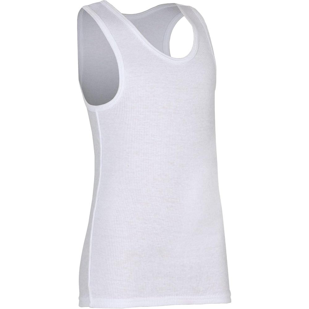 imageFruit of The Loom Boys Eversoft Cotton Undershirts T Shirts amp Tank TopsTank  Boys  120  White