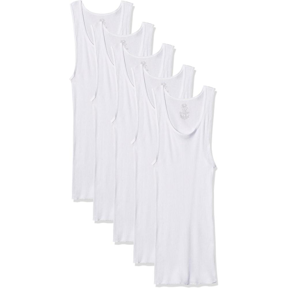 imageFruit of The Loom Boys Eversoft Cotton Undershirts T Shirts amp Tank TopsToddler 5 Pack White