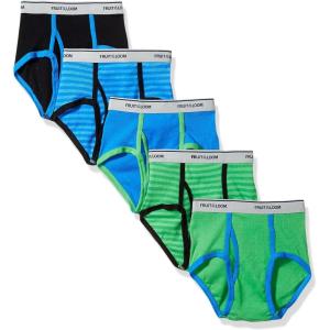 Fruit of the Loom Boys’ Tag Free Cotton Briefs Underwear (Assorted Colors)(Multicolor)