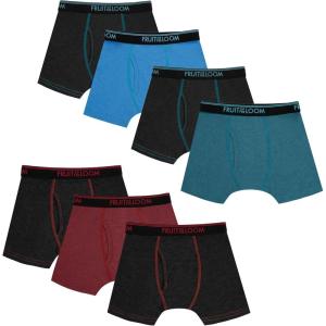 Fruit of the Loom boys And Toddler Boxer Briefs, Tag Free & Breathable Underwear, Assorted Color Multipacks(7 Pack-modal)