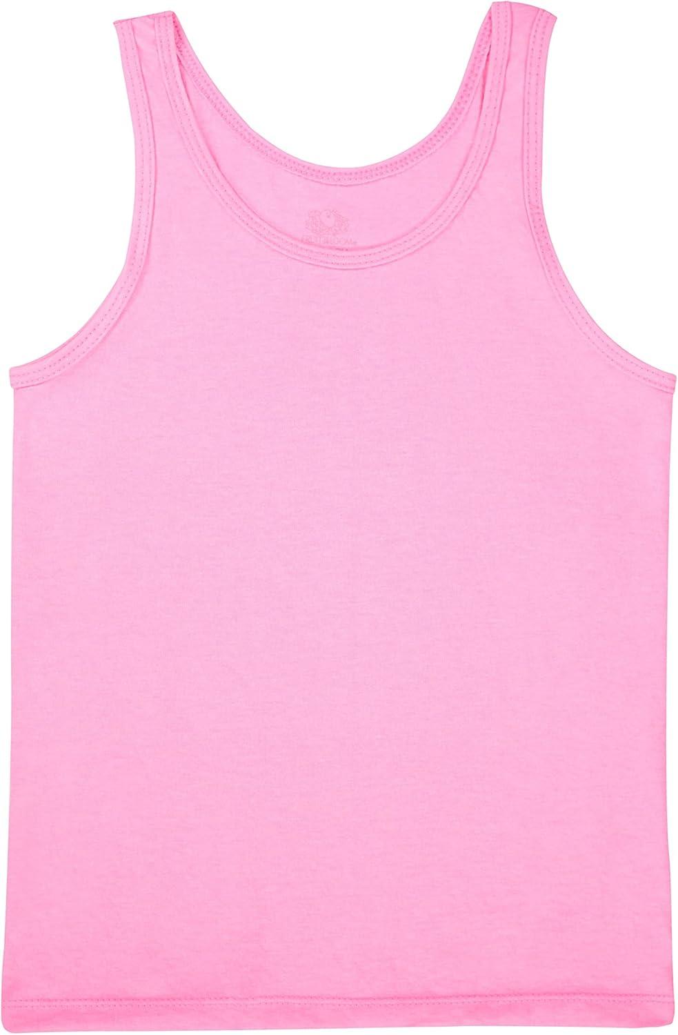 imageFruit of The Loom Girls Undershirts Camis amp TanksTank 5 Pack Assorted