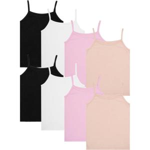 Fruit of The Loom Girls Undershirts (Camis & Tanks)(8 Pack-assorted)