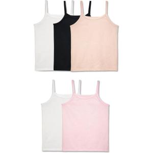 Fruit of The Loom Girls Undershirts (Camis & Tanks)(Cami – 5 Pack – Assorted)