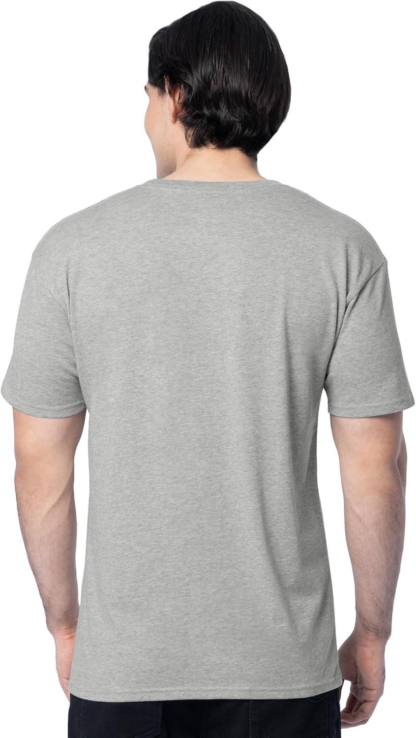 imageFruit of the Loom Mens Eversoft Cotton Short Sleeve Pocket TShirts Breathable amp Tag Free 2Pack2 Pack Grey Heather
