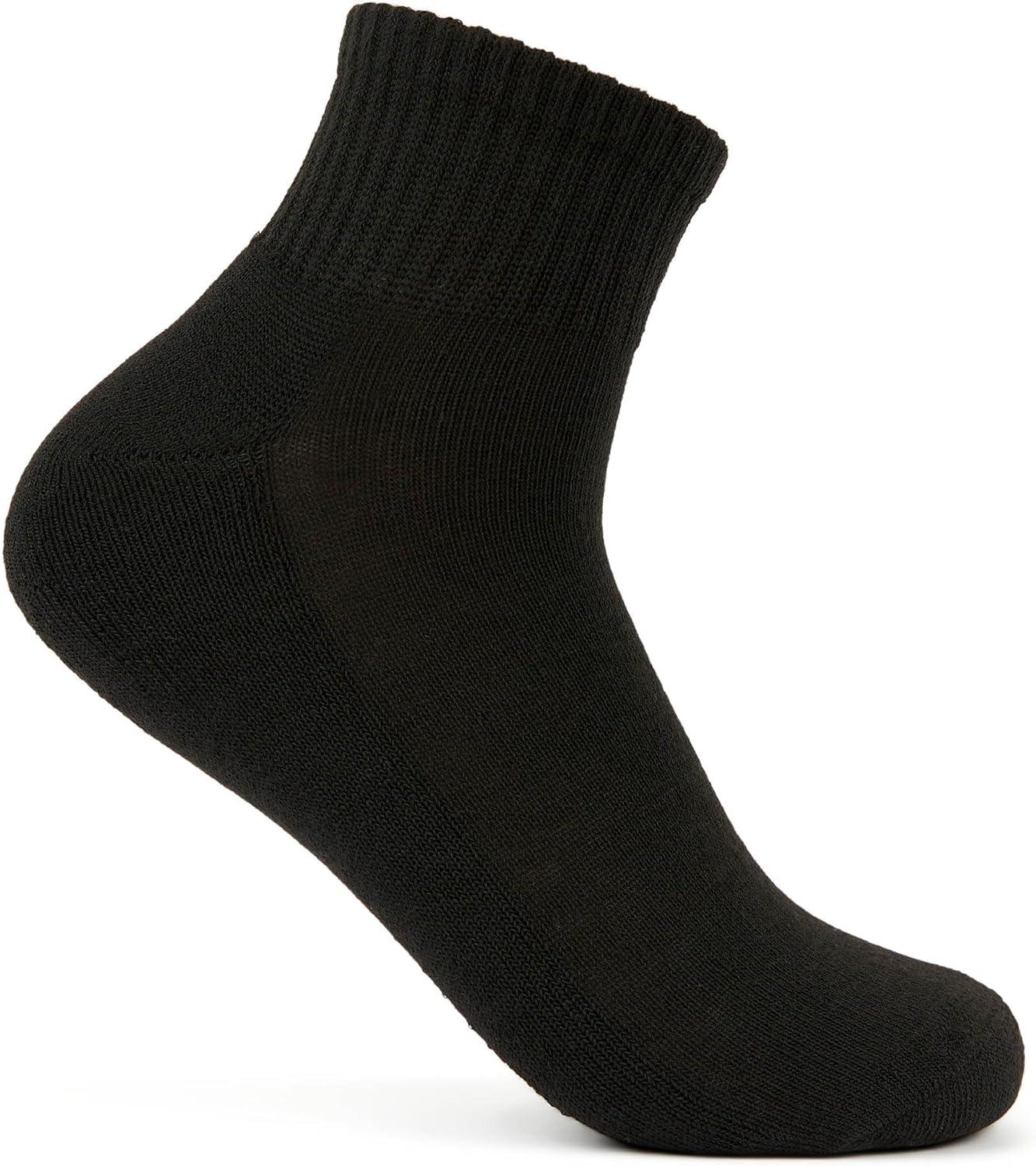 imageFruit of the Loom Womens Everyday Basics Socks Breathable with Half Cushion MultiPacksAnkle 8 Pack Black