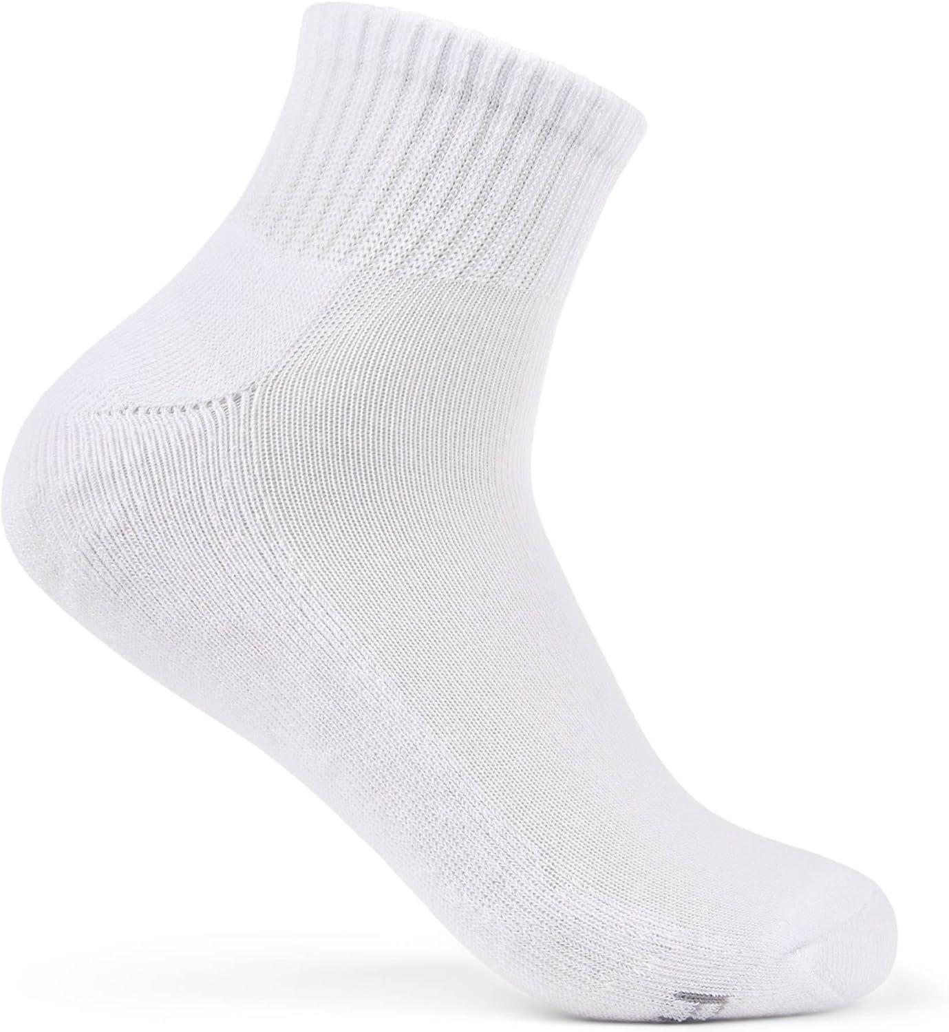 imageFruit of the Loom Womens Everyday Basics Socks Breathable with Half Cushion MultiPacksAnkle 8 Pack White
