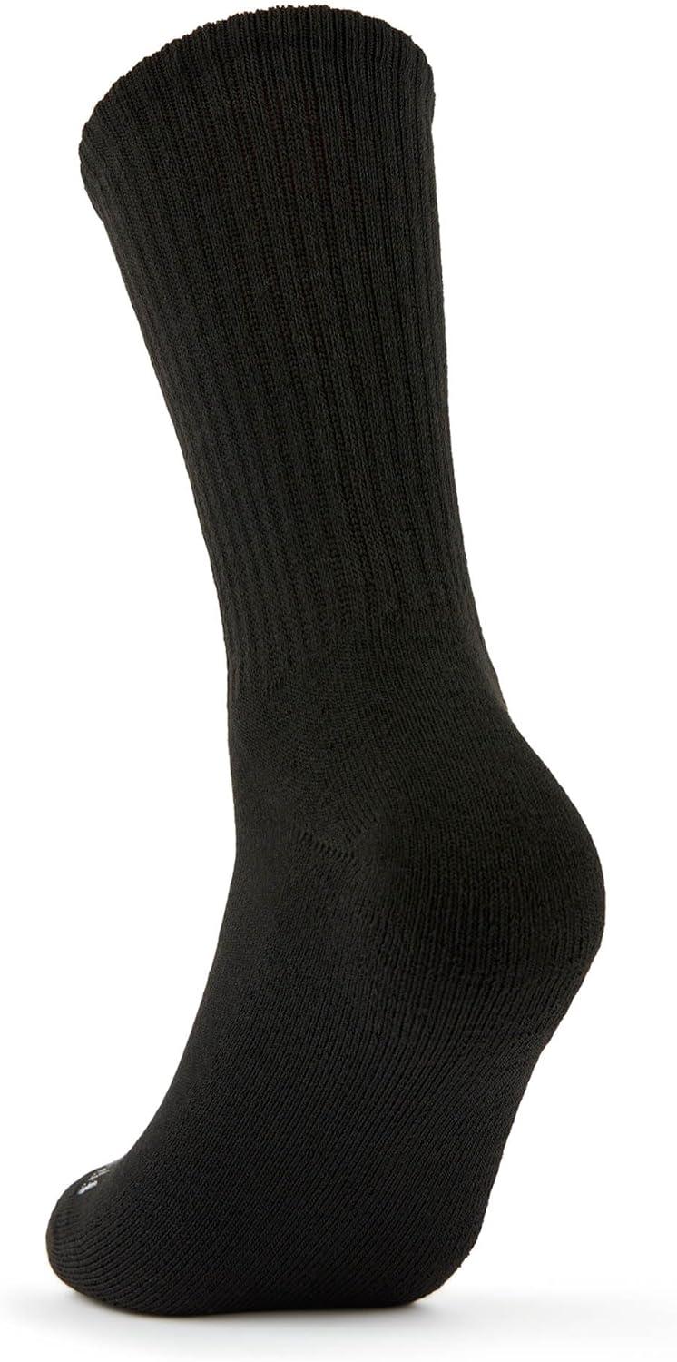 imageFruit of the Loom Womens Everyday Basics Socks Breathable with Half Cushion MultiPacksCrew 8 Pack Black