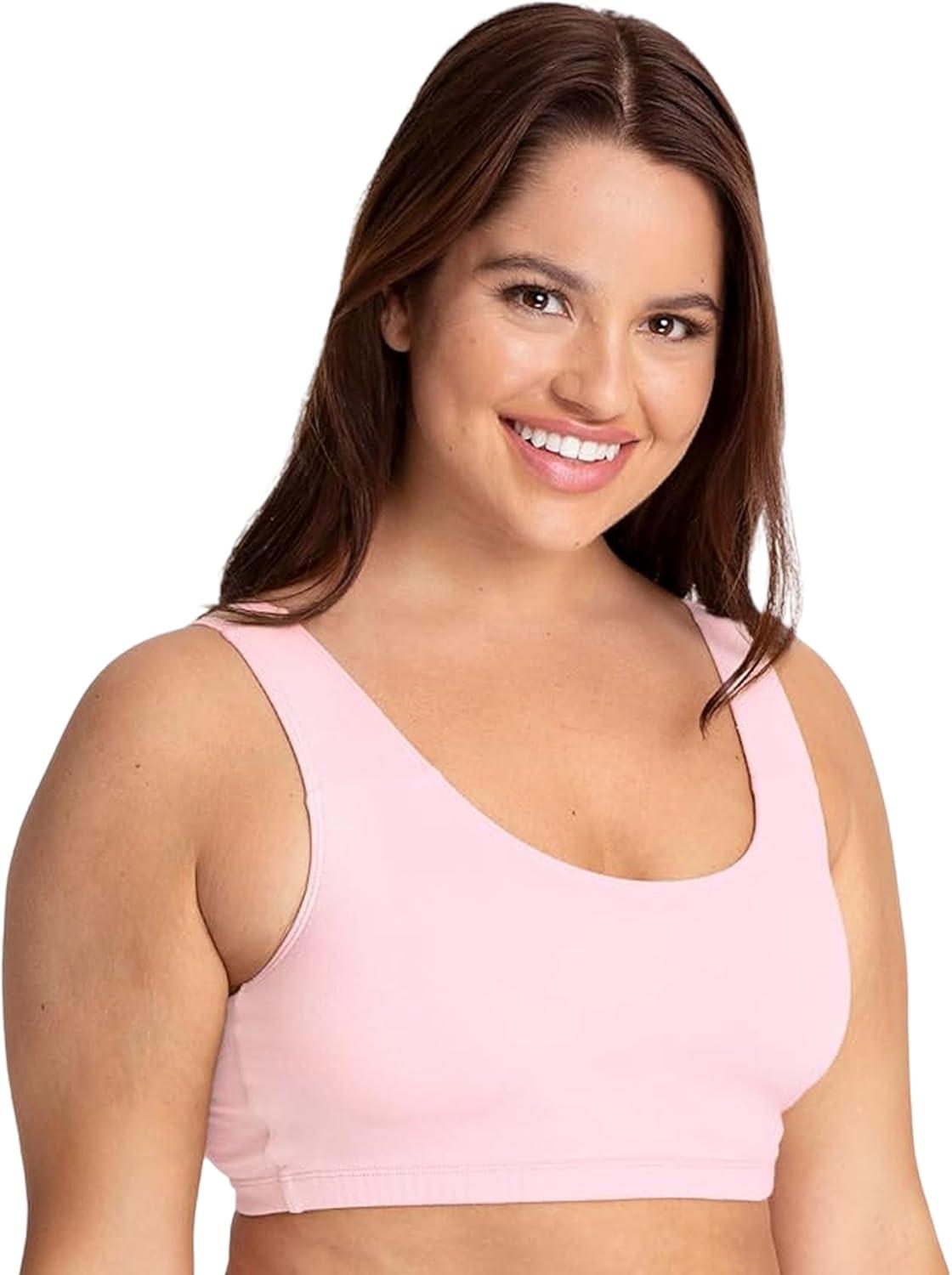 imageFruit of the Loom Womens Built Up Tank Style Sports Bra Value PackBlueWhitePinkHyacinthGreyBlack
