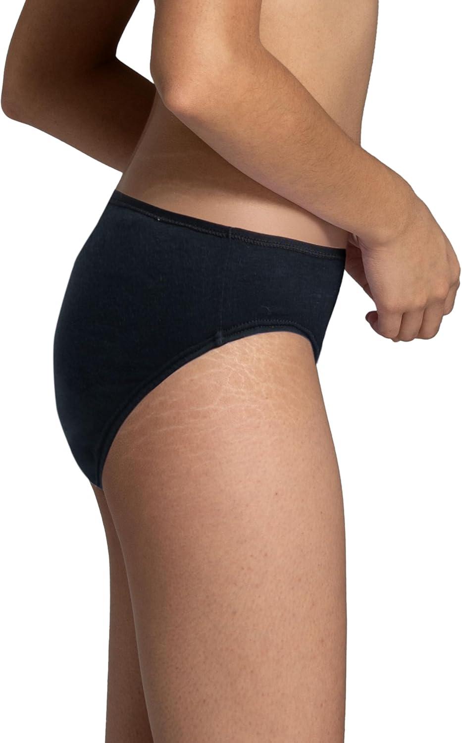 imageFruit of the Loom Womens Eversoft Cotton Underwear Multipacks Tag Free amp Breathable Available in Plus SizeBikini  Black