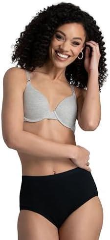 imageFruit of the Loom Womens Eversoft Cotton Underwear Multipacks Tag Free amp Breathable Available in Plus SizeBrief  Black