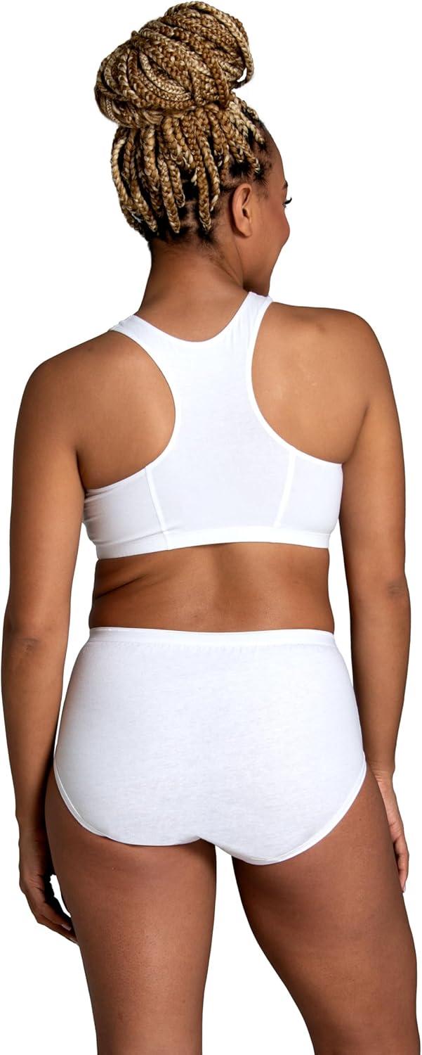 imageFruit of the Loom Womens Eversoft Cotton Underwear Multipacks Tag Free amp Breathable Available in Plus SizeBrief  White