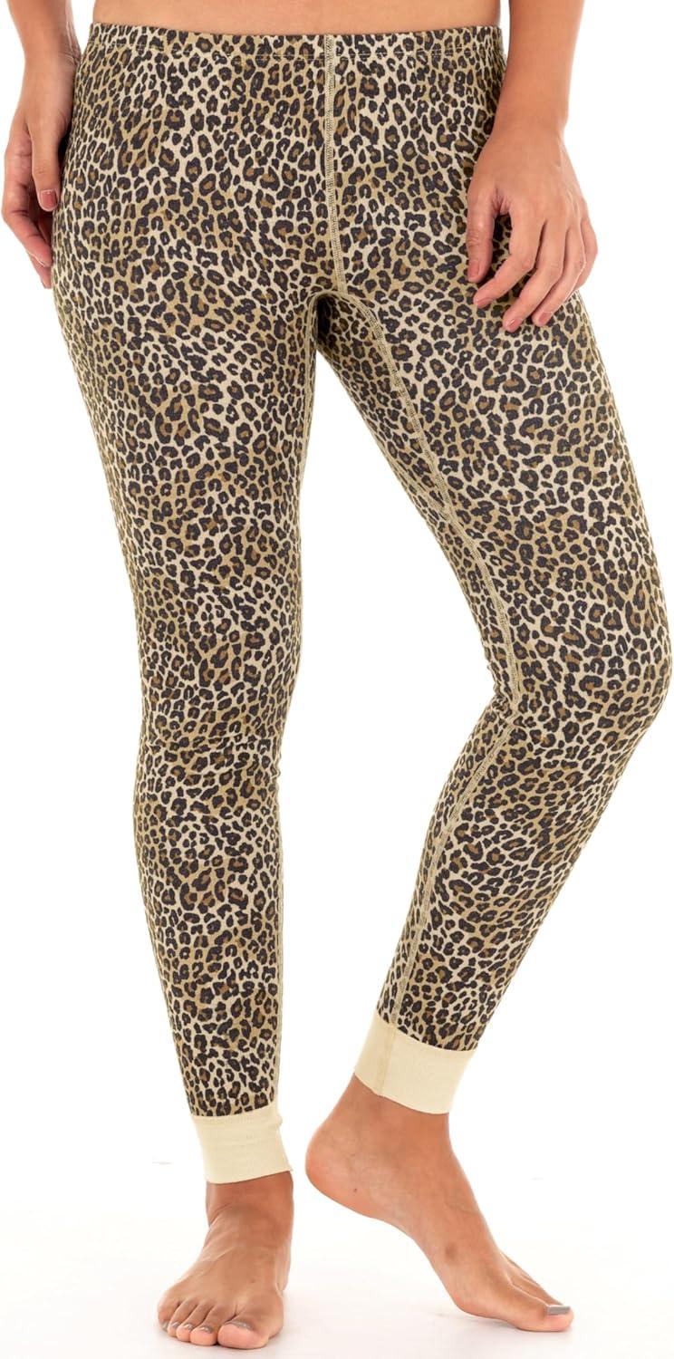 imageFruit of the Loom Womens Micro Waffle Premium Thermal SetAnimal Print