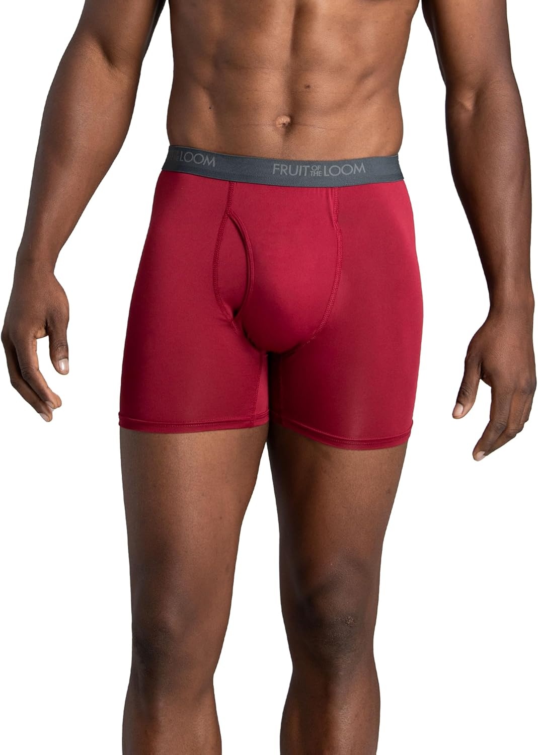 image:imageFruit of the Loom Mens 4way Stretch Boxer Briefs Lightweight amp Moisture Wicking Underwear Long Leg Regular Leg amp TrunkRegular Leg Micro Stretch Colors May Vary