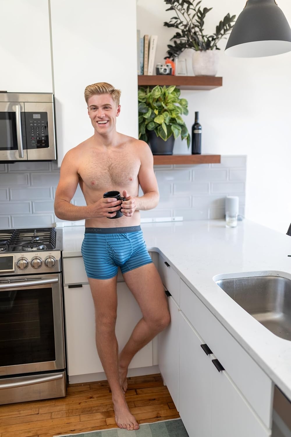image:imageFruit of the Loom Mens 4way Stretch Boxer Briefs Lightweight amp Moisture Wicking Underwear Long Leg Regular Leg amp TrunkTrunk Micro Stretch Colors May Vary