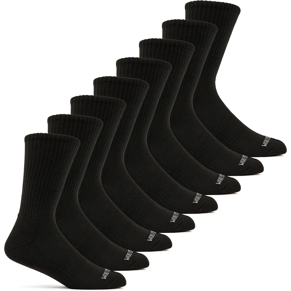 image:imageFruit of the Loom Mens Workgear Durable Crew Socks with Arch SupportCrew 8 Pack Black