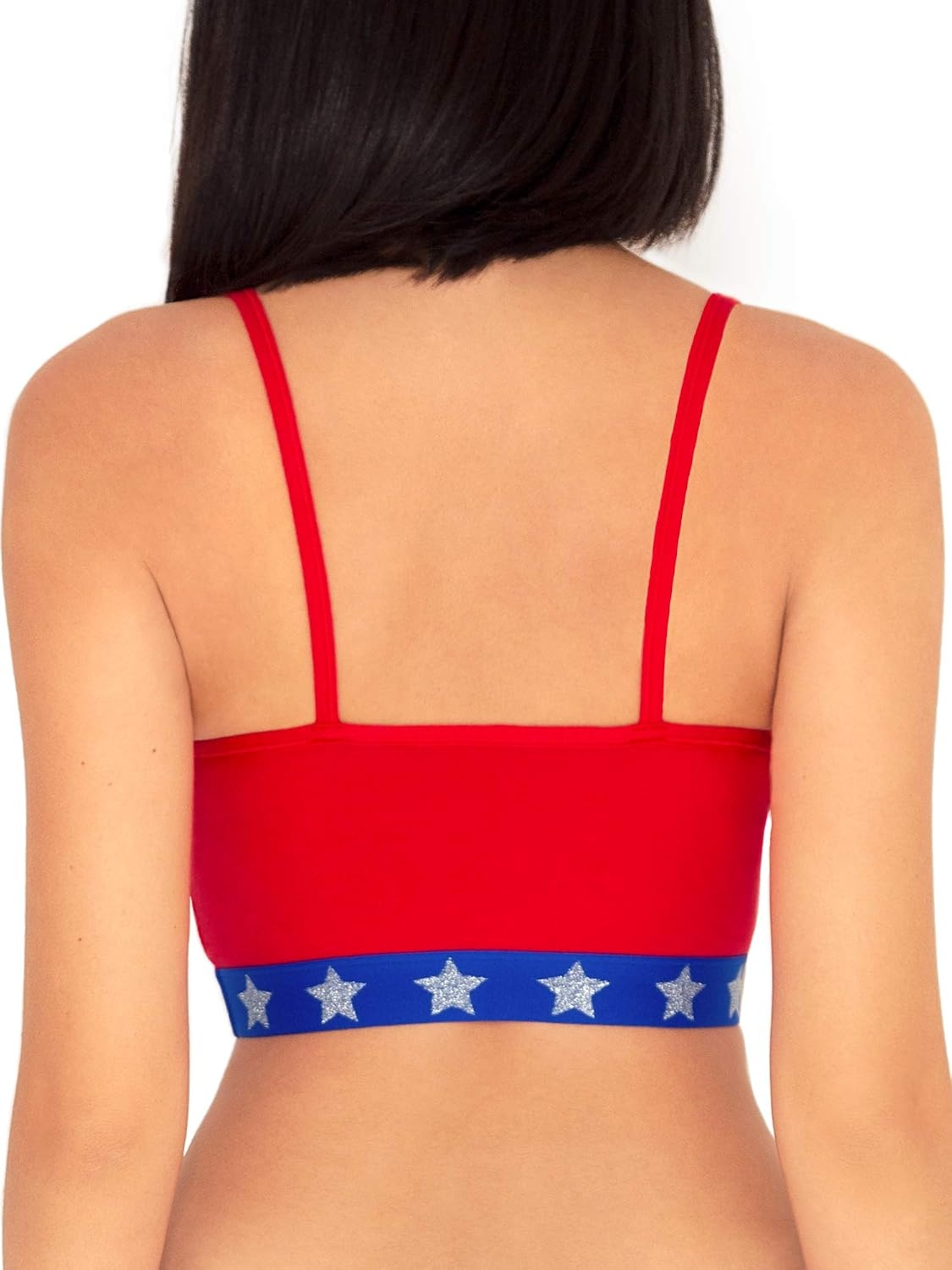 image:imageFruit of the Loom Womens Spaghetti Strap Cotton Sports Bra AllDay Comfort amp Easy MovementCrantasticCrazy Cobalt Wonder Woman