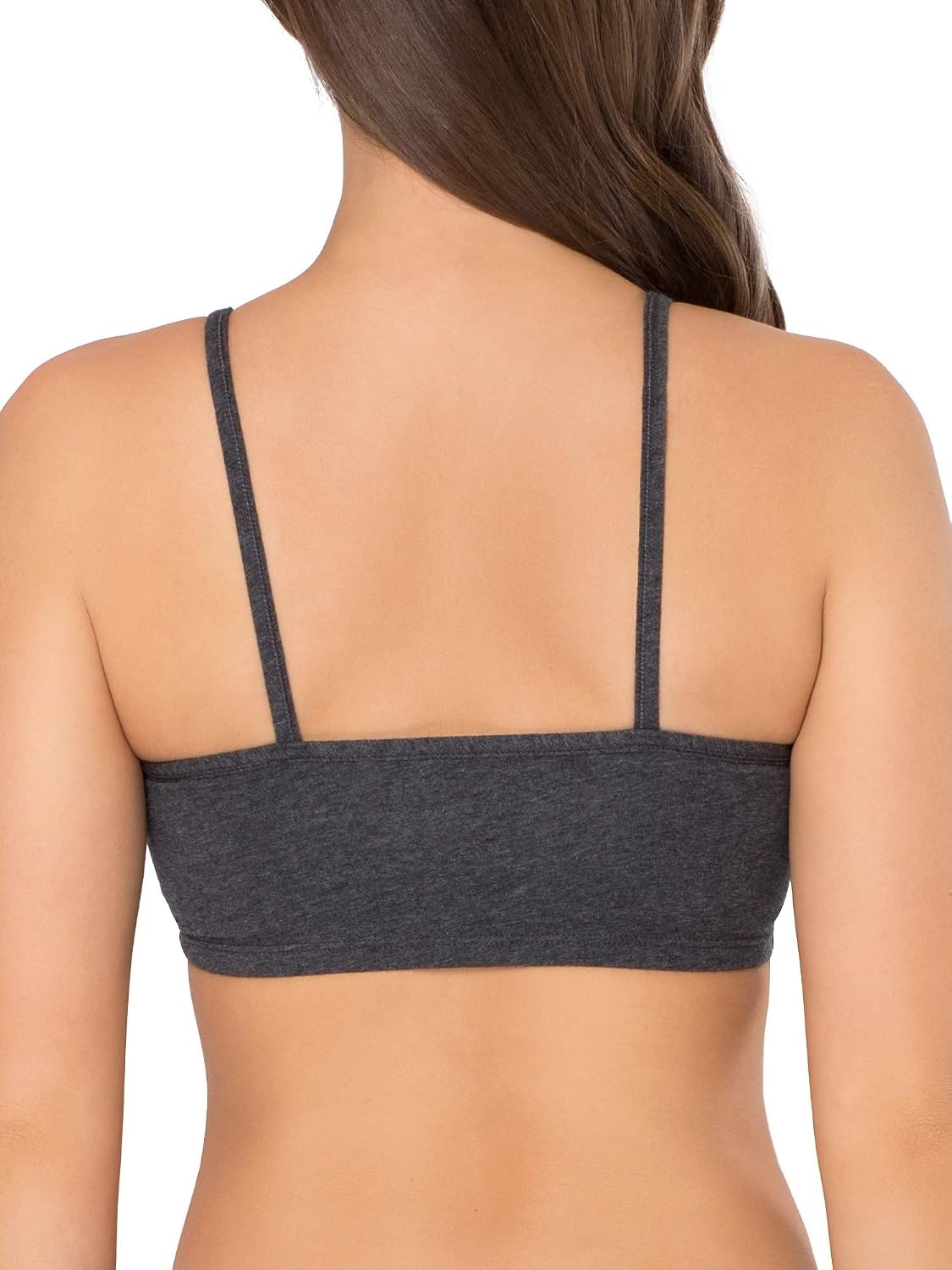 image:imageFruit of the Loom Womens Spaghetti Strap Cotton Sports Bra AllDay Comfort amp Easy MovementKaleidoscopeCharcoalRed Hot