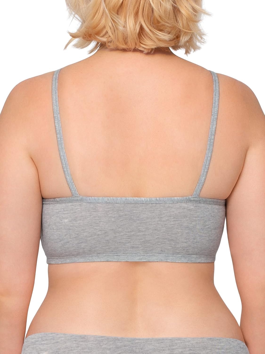 image:imageFruit of the Loom Womens Spaghetti Strap Cotton Sports Bra AllDay Comfort amp Easy MovementMint ChipWhiteGrey HeatherWhite