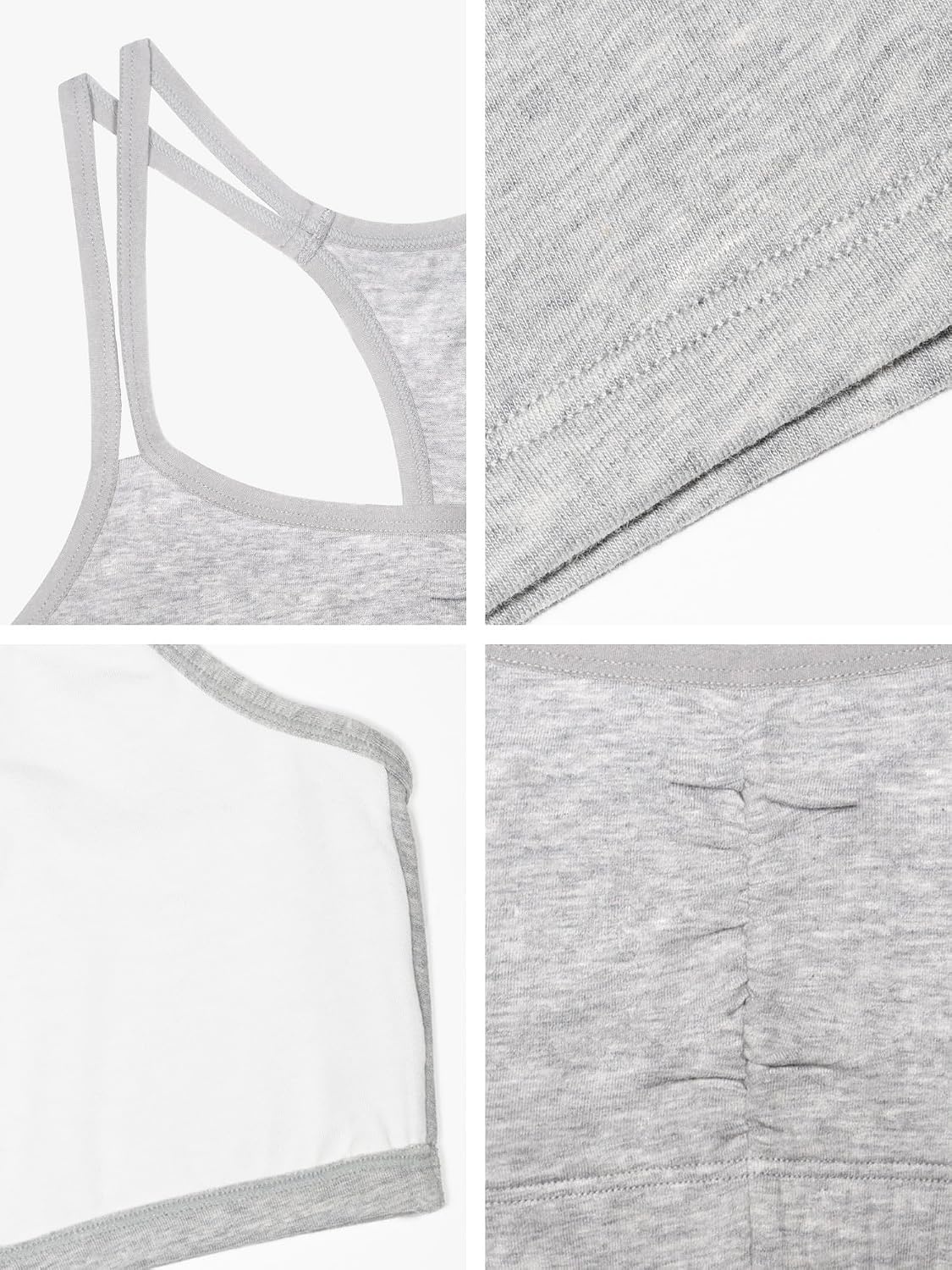image:imageFruit of the Loom Womens Spaghetti Strap Cotton Sports Bra AllDay Comfort amp Easy MovementStripeStripeWhiteWhiteBlushBlush