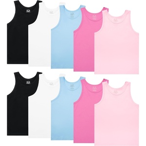Fruit of the Loom Girls Undershirts (Camis & Tanks)(10 Pack-assorted-tank)