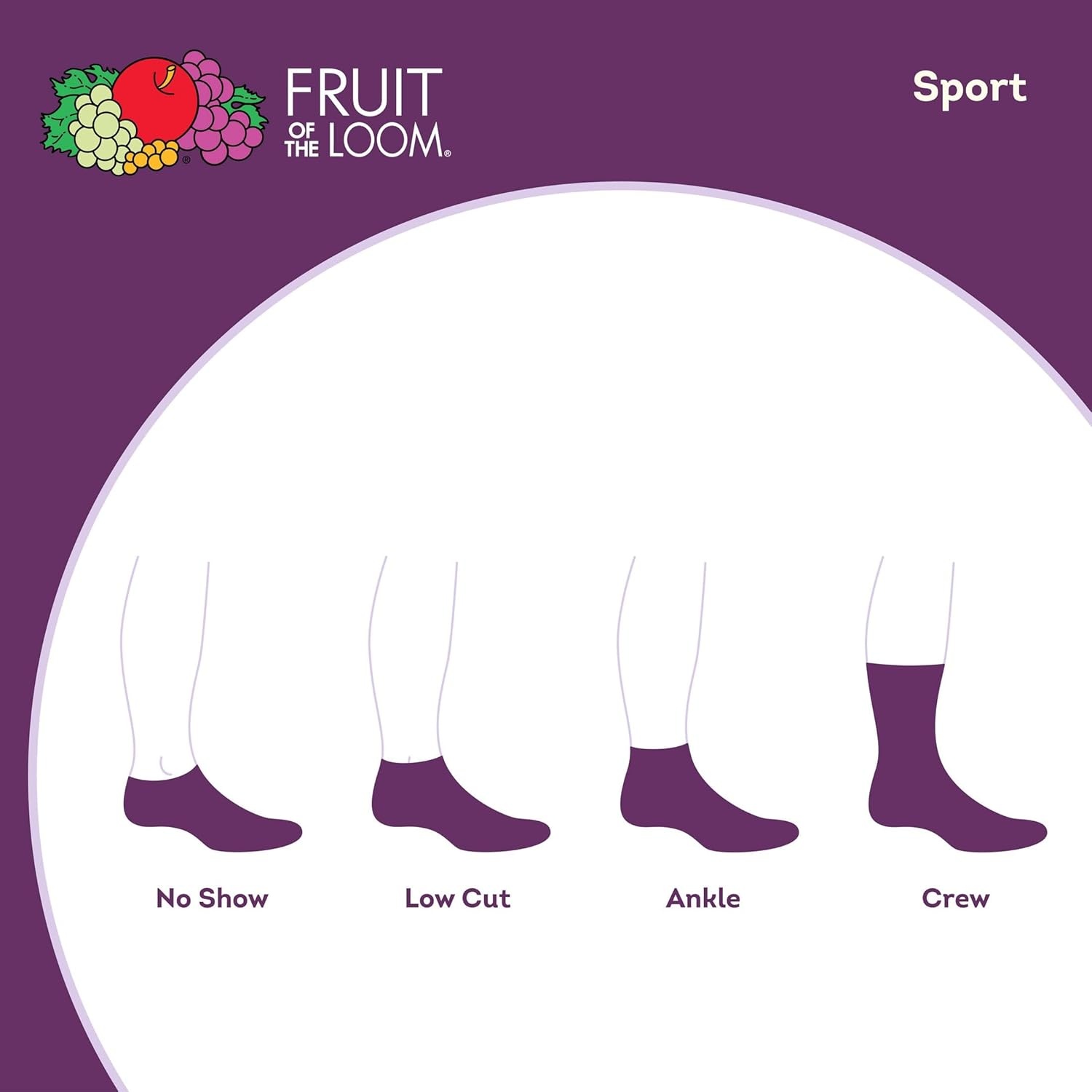 image:imageFruit of the Loom Girls Everyday Essential Soft Cushion SocksWhite Pink Blue Purple