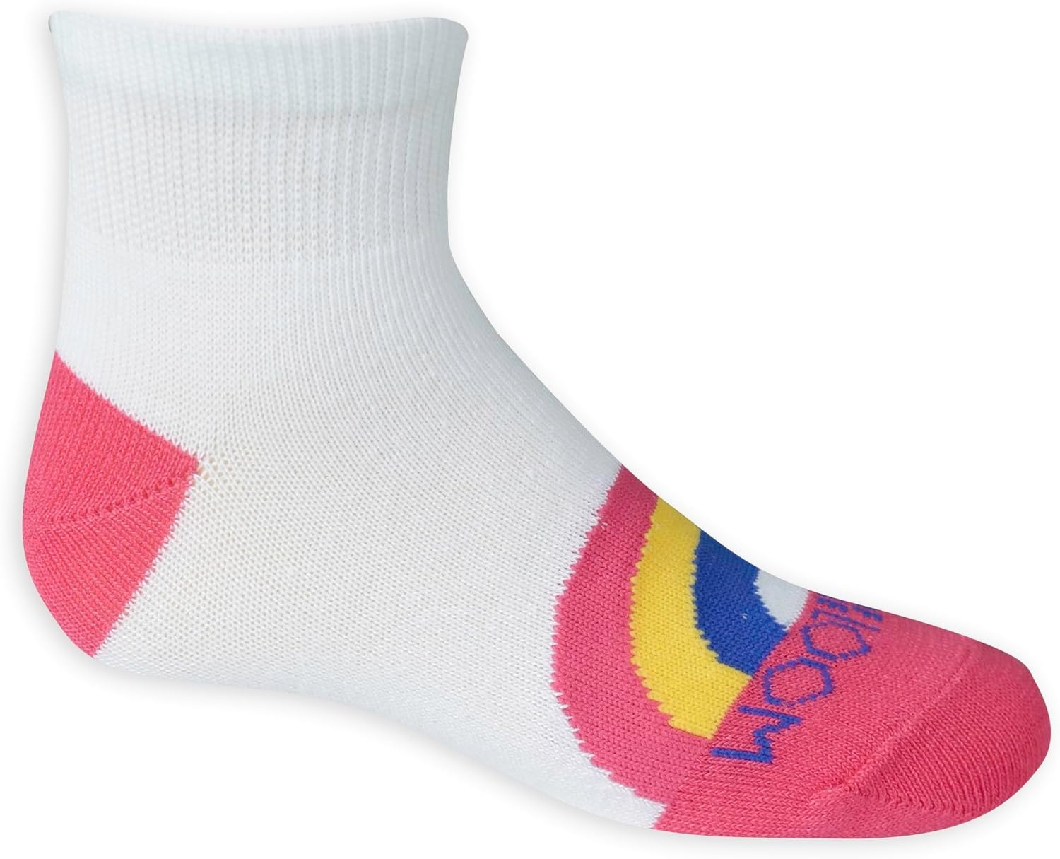 image:imageFruit of the Loom Girls Everyday Essential Soft Cushion SocksWhite Pink Blue Purple